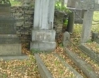 Nagrobek Bohdana Łukomskiego, cmentarz Na Rossie w Wilnie, stan z 2013