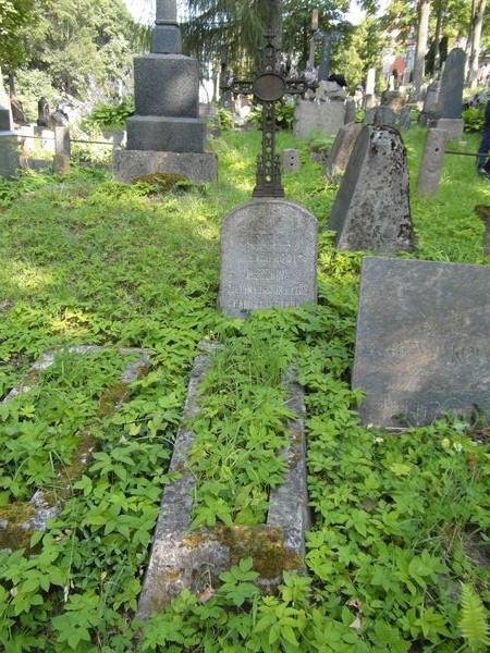 Tombstone of Ursula Meszkins, Na Rossie cemetery in Vilnius, as of 2013