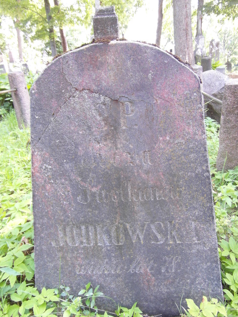 Tombstone of Róża Jodowska, Na Rossie cemetery in Vilnius, as of 2013