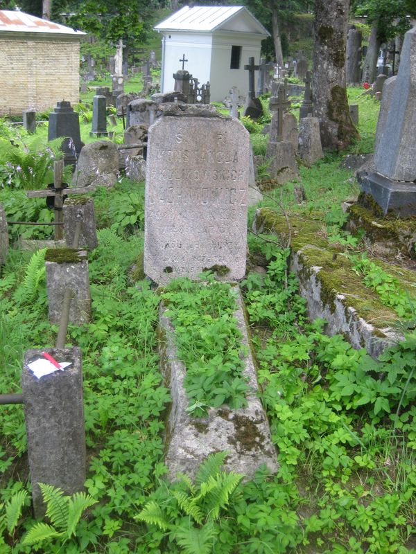 Tombstone of Konstancja Jachimowicz, Ross cemetery, as of 2013