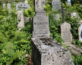 Nagrobek Józefa Wiszniewskiego, cmentarz na Rossie w Wilnie, stan z 2013