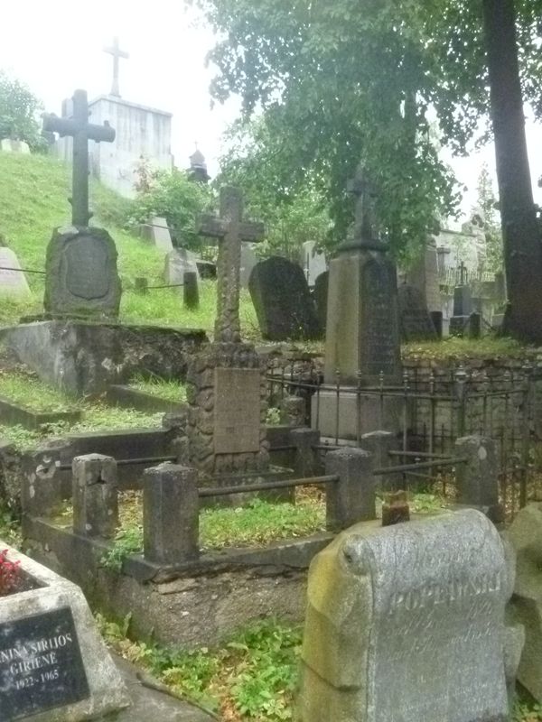 Tombstone of Edmund and Ignacy Rosenberg, Na Rossie cemetery in Vilnius, as of 2013