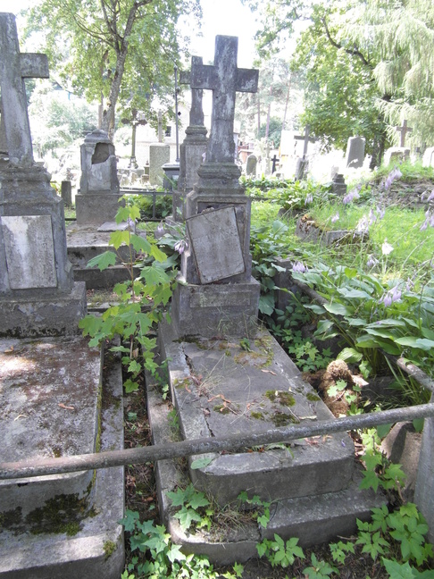 Nagrobek Jana Skawińskiego, cmentarz Na Rossie w Wilnie, stan z 2013