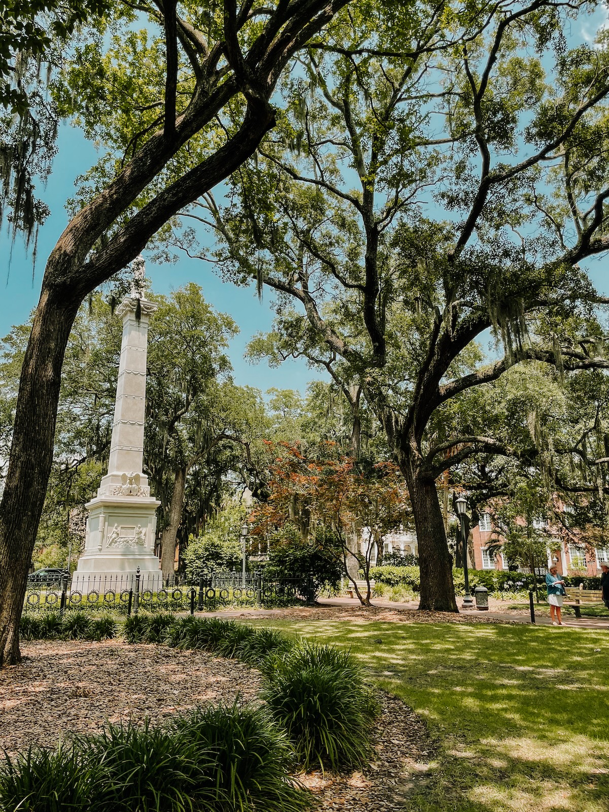 Fotografia przedstawiająca Pomnik Kazimierza Pułaskiego w Savannah
