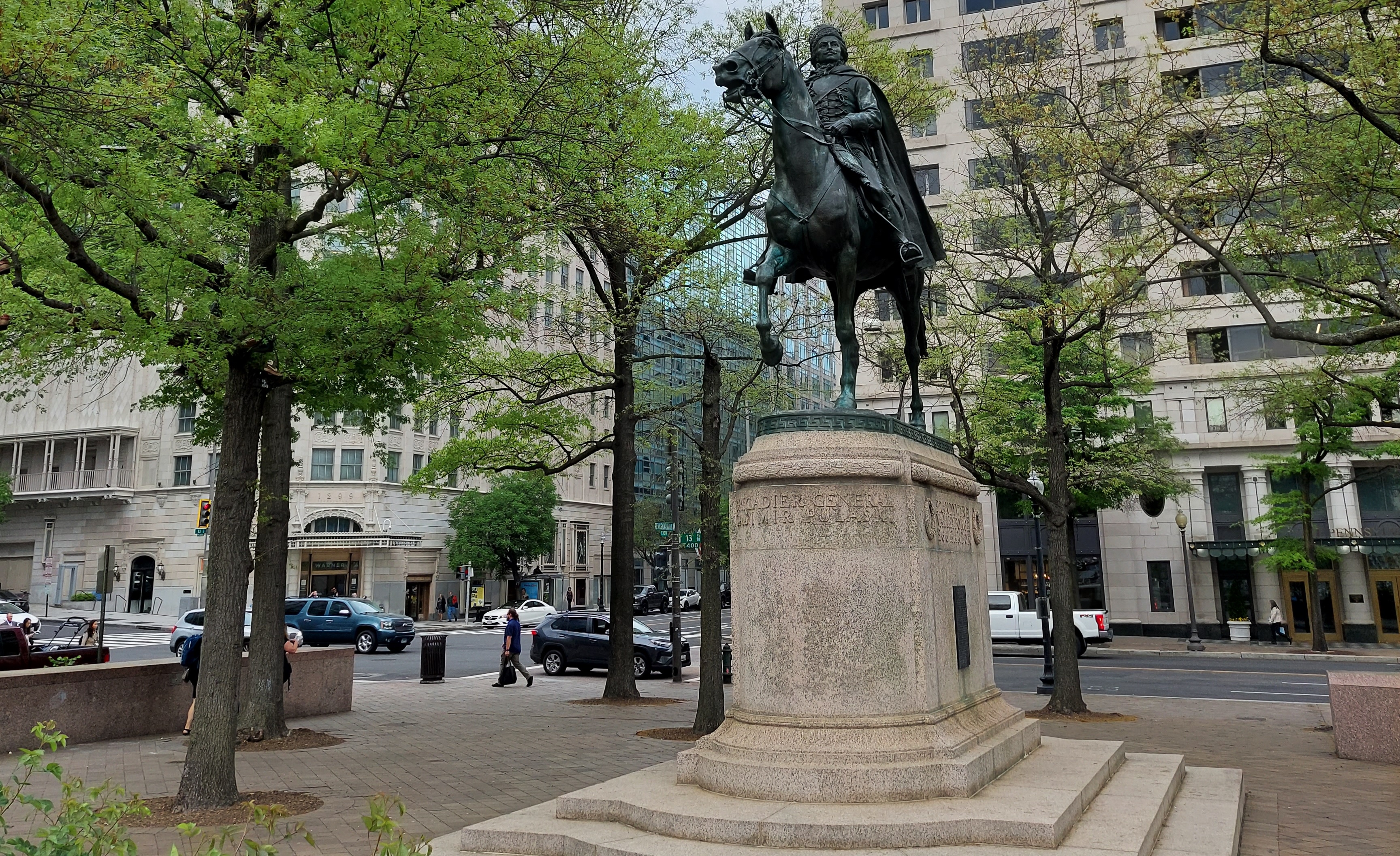 Fotografia przedstawiająca Casimir Pulaski Memorial in Washington, DC