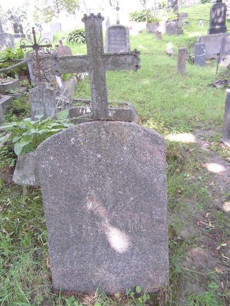 Tombstone of Józef Kraśnik, Na Rossie cemetery in Vilnius, state of 2013