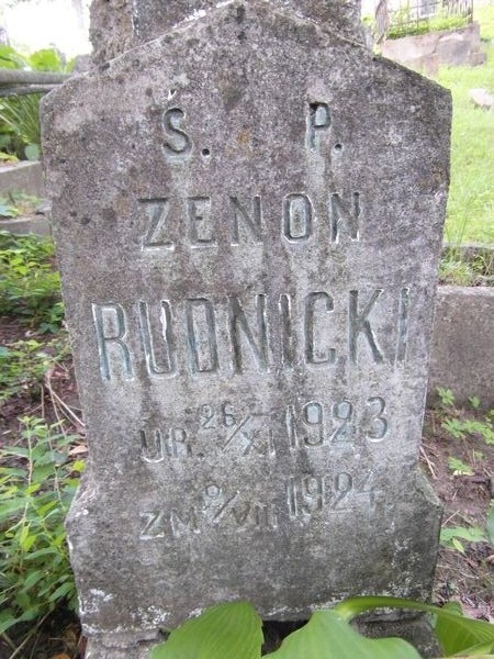 Nagrobek Zenona Rudnickiego, cmentarz Na Rossie w Wilnie, stan z 2013