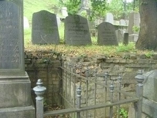 Надгробок Кароля Звєровича (центральна стела), цвинтар На Россіє у Вільнюсі, станом на 2013 рік