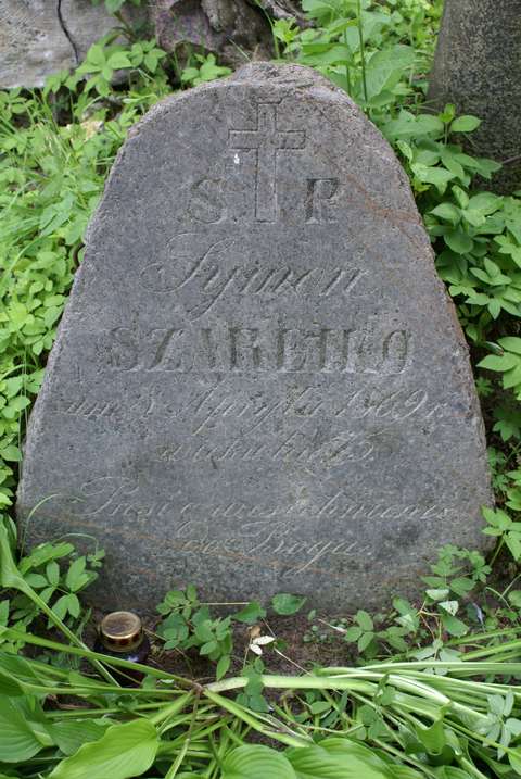 Tombstone of Szymon Szareiko, Na Rossie cemetery in Vilnius, as of 2013