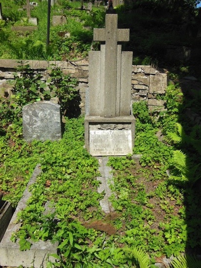 Tombstone of Ludwik and Zofia Poroj Kurczewski, Rossa cemetery in Vilnius, as of 2013