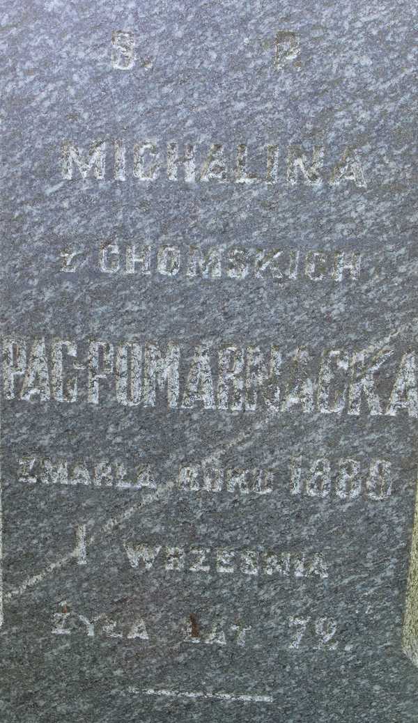 Nagrobek Bronisława i Michaliny Pac-Pomarnackich, cmentarz na Rossie w Wilnie, stan na 2014 r.