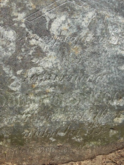 Fragment nagrobka Saturnina Dobrowolskiego, cmentarz na Rossie w Wilnie, stan z 2013