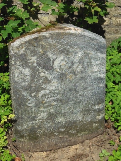 Tombstone of Saturnin Dobrowolski, Ross Cemetery in Vilnius, as of 2013