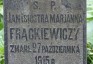 Fotografia przedstawiająca Tombstone of Jan and Marianna Frąckiewicz
