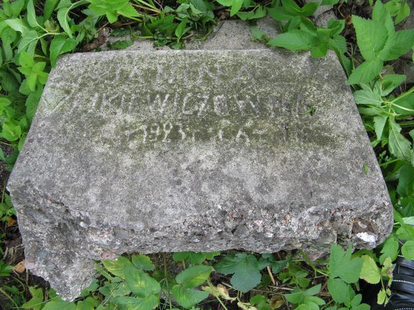 Tombstone of Janina Szalkiewicz, Na Rossie cemetery in Vilnius, as of 2013