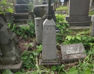 Nagrobek Józefa i Jadwigi Maculewiczów, cmentarz Na Rossie w Wilnie, stan z 2013 r.