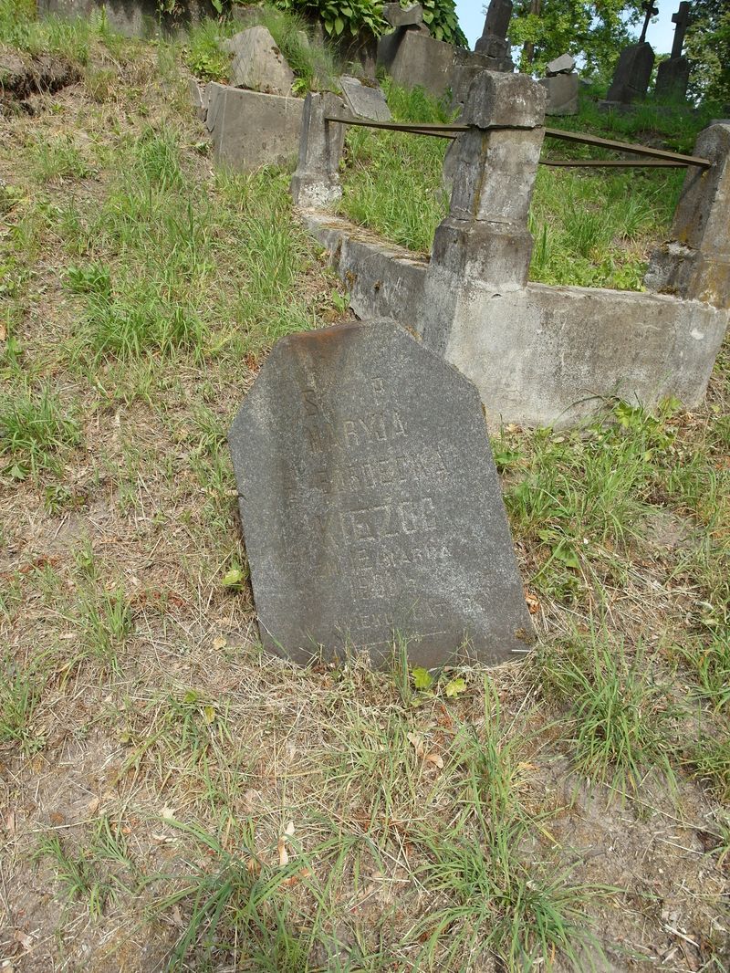 Tombstone of Maria Kezhóć, Rossa cemetery, Vilnius, 2015