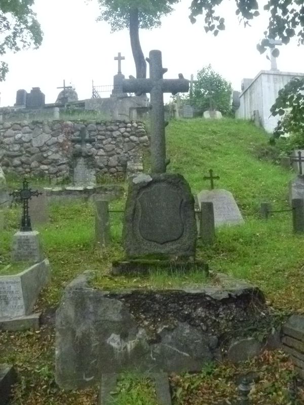 Tombstone of Jan Hajkowicz, Na Rossie cemetery in Vilnius, as of 2013