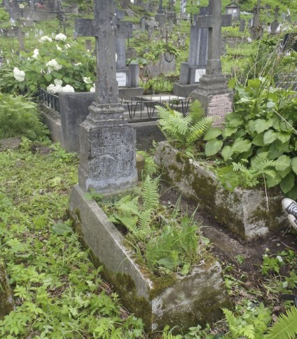 Nagrobek Józefy Pietkiewicz, cmentarz na Rossie w Wilnie, stan z 2013