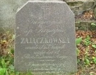 Nagrobek Krystyny Zajączkowskiej, cmentarz Na Rossie w Wilnie, stan z 2013