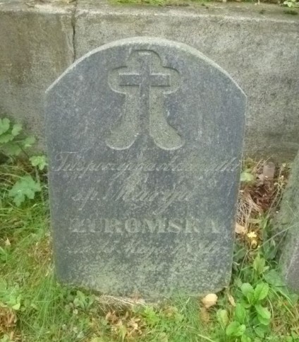 Nagrobek Marii Żuromskiej, cmentarz Na Rossie w Wilnie, stan z 2013