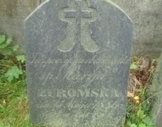 Nagrobek Marii Żuromskiej, cmentarz Na Rossie w Wilnie, stan z 2013