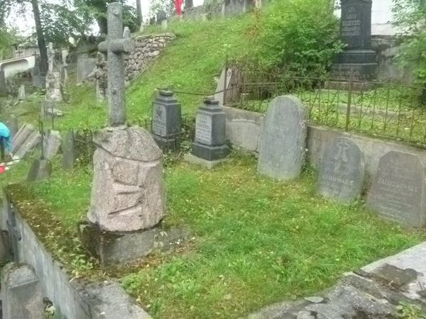 Kwatera nagrobka Wiktorii Ejgird, cmentarz Na Rossie w Wilnie, stan z 2013