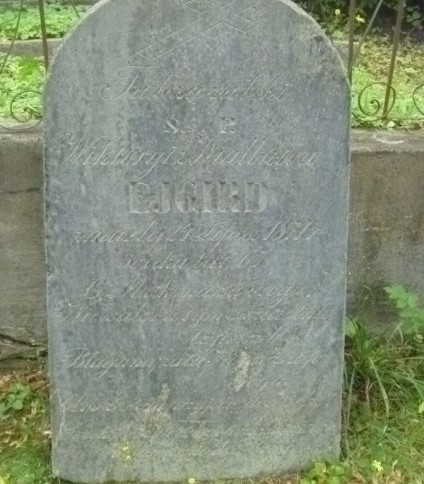 Nagrobek Wiktorii Ejgird, cmentarz Na Rossie w Wilnie, stan z 2013