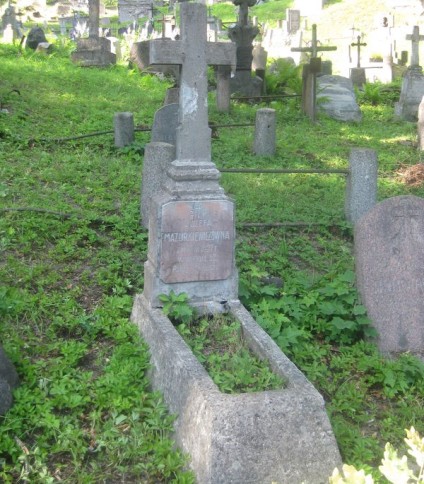 Nagrobek Józefy Mazurkiewicz, cmentarz na Rossie, stan z 2013 roku