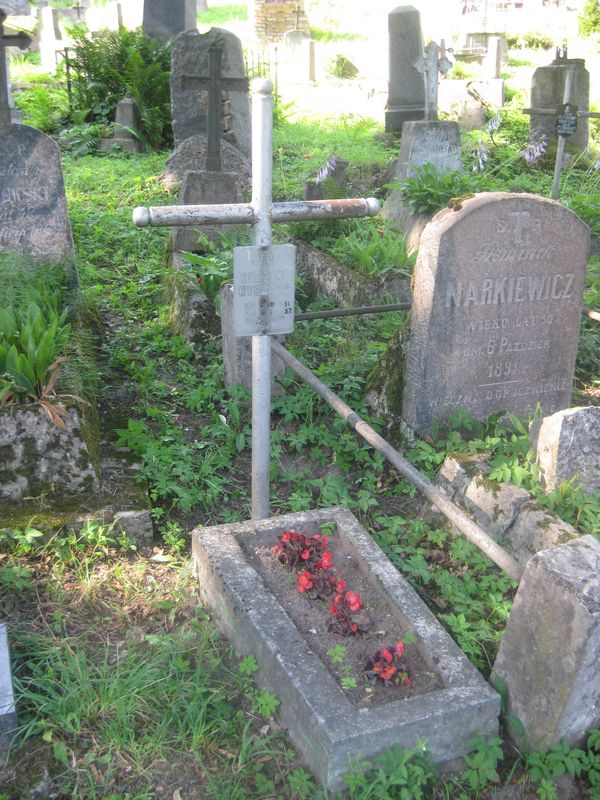 Nagrobek Ryszarda Koczyka, cmentarz na Rossie, stan z 2013 roku