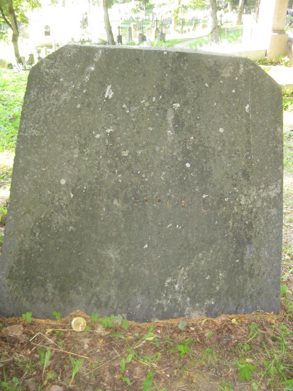 Tombstone of the Lopaciński family, Rossa cemetery in Vilnius, as of 2013.