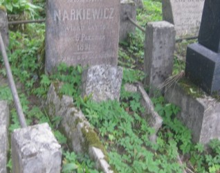 Nagrobek Dominika Narkiewicza, cmentarz na Rossie, stan z 2013 roku