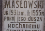 Fotografia przedstawiająca Tombstone of Zbyszek Maslowski