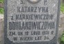 Fotografia przedstawiająca Tombstone of Katarzyna Bohdanowicz
