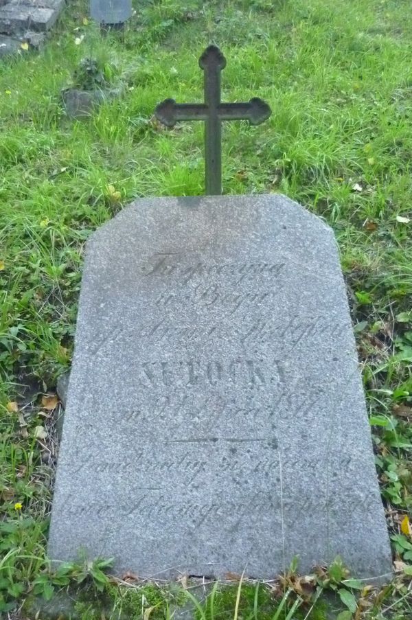 Tombstone of Anna Sutocka, Na Rossie cemetery in Vilnius, as of 2013