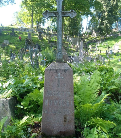 Nagrobek Augustyna Nowickiego, cmentarz na Rossie w Wilnie, stan z 2013