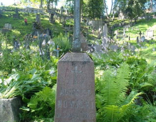 Nagrobek Augustyna Nowickiego, cmentarz na Rossie w Wilnie, stan z 2013