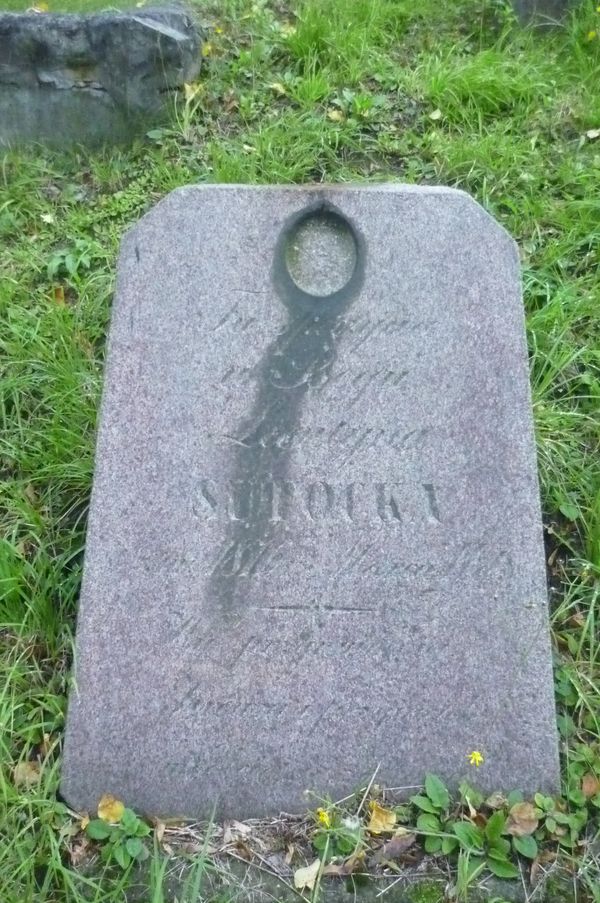 Tombstone of Leontyna Sutocka, Na Rossie cemetery in Vilnius, as of 2013