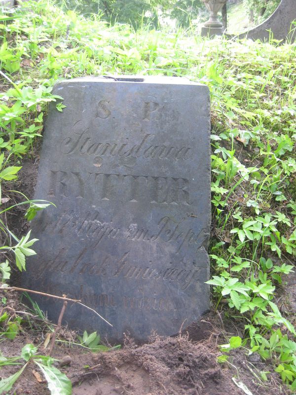 Tombstone of Stanislawa Rytter, Ross Cemetery in Vilnius, as of 2013.
