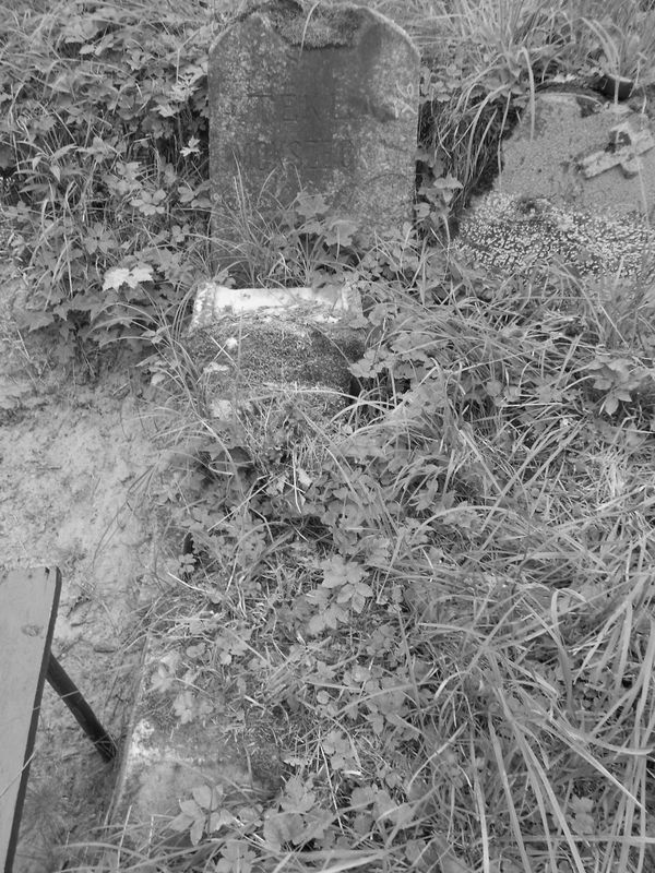 Tombstone of Tekla Mokszecka, Rossa cemetery in Vilnius, state of 2015