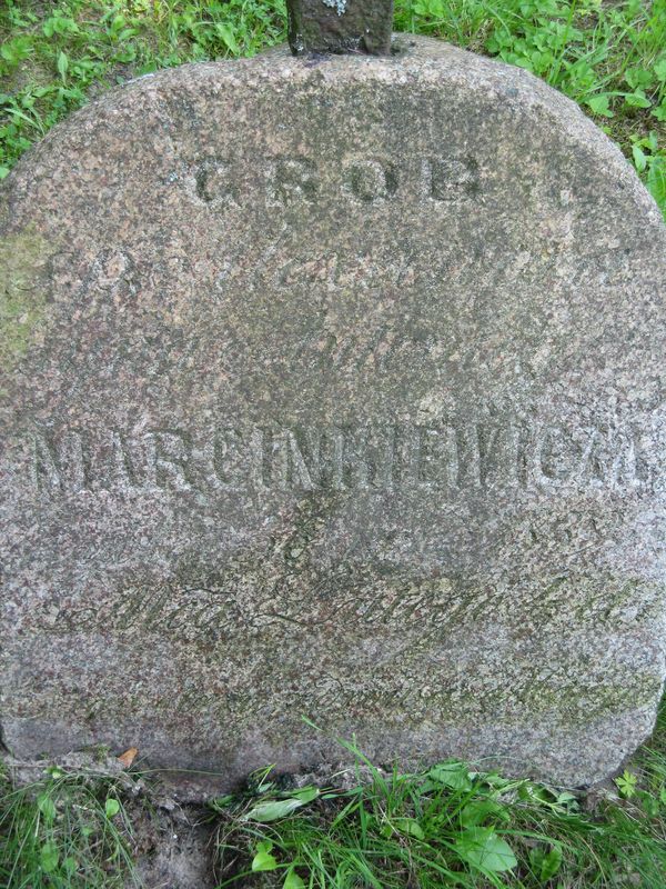 Tombstone of Antoni Marcinkiewicz, Ross cemetery in Vilnius, as of 2013.