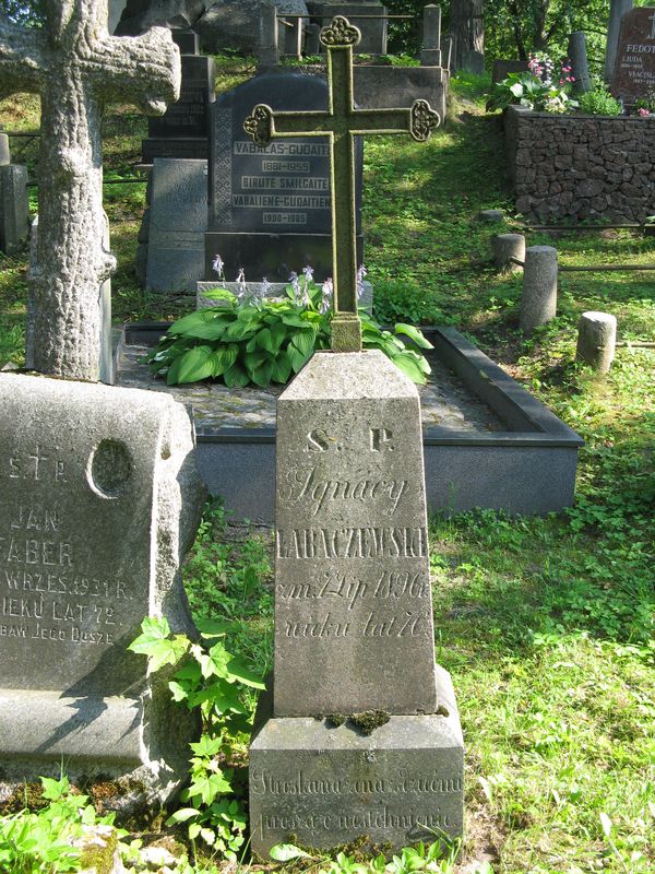 Tombstone of Aleksandra and Ignacy Labaszewski, Ross Cemetery in Vilnius, as of 2013.