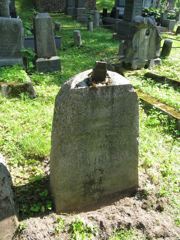 Tombstone of Mariancella Krajewska, Ross cemetery in Vilnius, as of 2013.