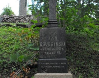 Nagrobek Jana Kruszyńskiego, cmentarz Na Rossie w Wilnie, stan z 2013