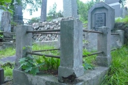 Nagrobek Piotra Raczki, cmentarz Na Rossie w Wilnie, stan z 2013