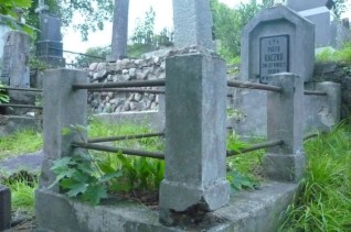 Nagrobek Piotra Raczki, cmentarz Na Rossie w Wilnie, stan z 2013