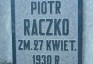 Fotografia przedstawiająca Nagrobek Piotra Raczki
