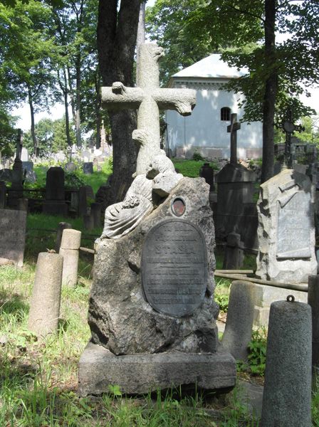 Tombstone of Stanislava Tomaševska, Na Rossie cemetery in Vilnius, as of 2013