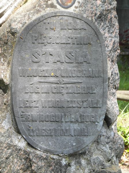 Tombstone of Stanislava Tomaševska, Na Rossie cemetery in Vilnius, as of 2013