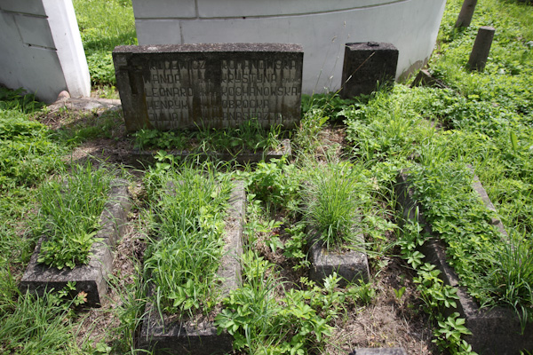 Nagrobek rodziny Kucewiczów, Anastazji Kochanowskiej-Obrockiej i Krystyny Romanowskiej, cmentarz na Rossie w Wilnie, stan z 2013